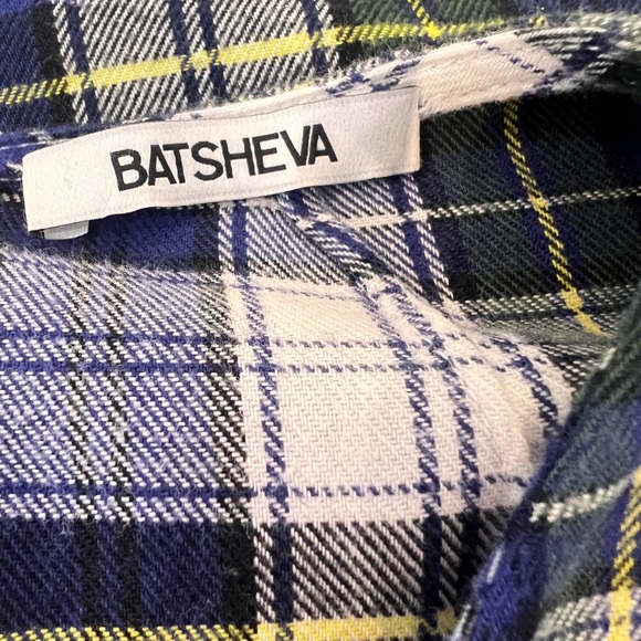 Batsheva blue tartan flannel  top - Picture 8 of 8